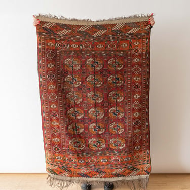 Antique Turkoman Scatter Rug