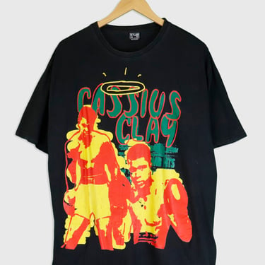 Vintage Cassius Clay Boxing Vinyl T Shirt Sz 2XL