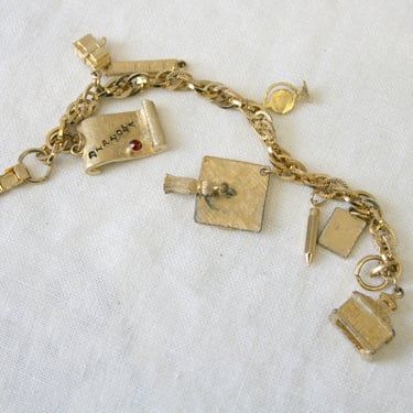 1962 Coro Graduation Charm Bracelet 