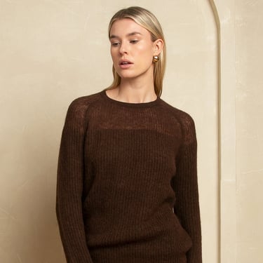 Camille Sheer Panel Sweater