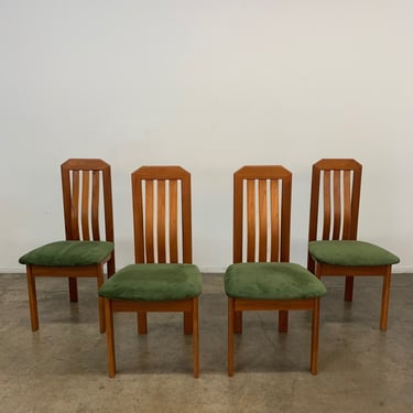 Bentwood back dining chairs - set of four 