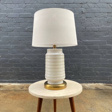 Vintage Mid-Century Modern Ceramic Table Lamp with Shade, c.1960’s 