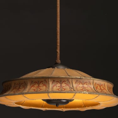 Embossed Leather Chandelier