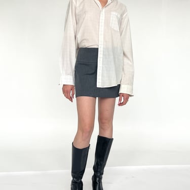 Gray Knit Miniskirt (M)