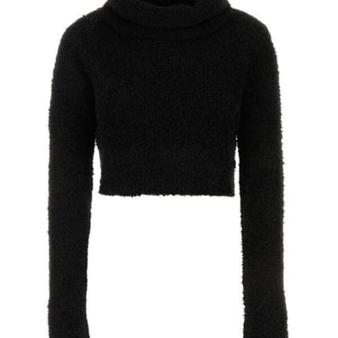 Saint Laurent Women Black Acrylic Blend Sweater