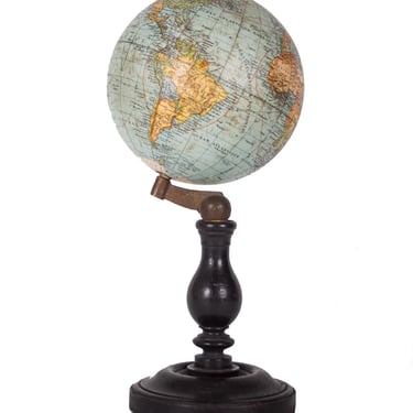 1900/1917 Small G.Thomas antique terrestrial globe 6 inches