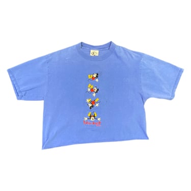(S) Vintage Blue Mickey Mouse T-Shirt 030922 JF