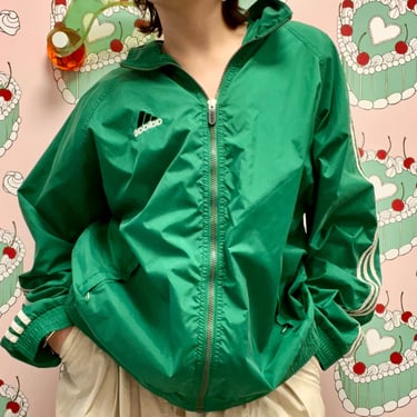 Vintage Adidas Green Bomber Jacket