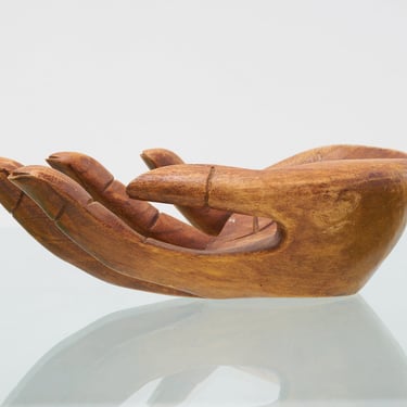 Carved Wood Hand, 1970s 