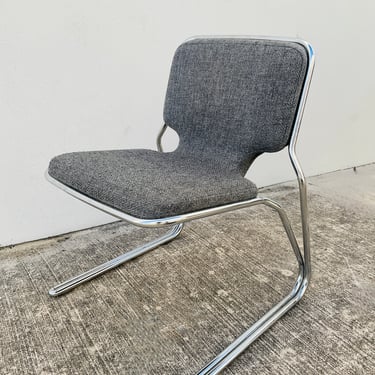 Polyform Gray Cantilevered Chairs / Pair