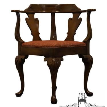 HIGH END VINTAGE Solid Cherry Traditional Queen Anne Style Corner Accent Chair 