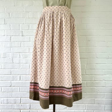 1980's Size 8 Seashell Cotton Skirt 