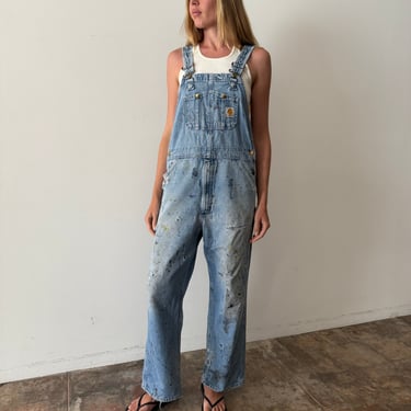 Beat-Up Carhartt Denim Overalls