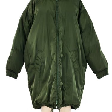 Prada Green Nylon Puffer Coat