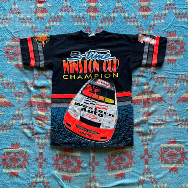 Vintage 1993 Darryl Waltrip 3-Time WC Champ AOP T Shirt 