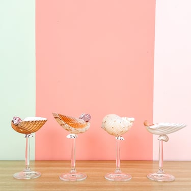 Set of Four Shell Chic Coupes