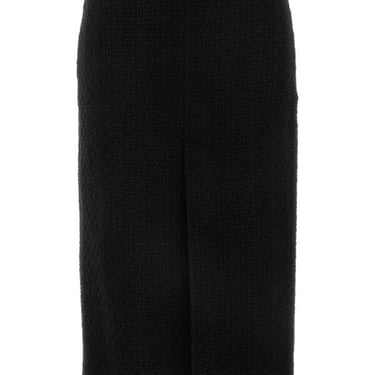 Gucci Women Black Tweed Skirt