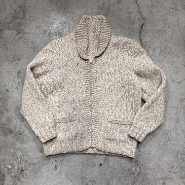 Vintage Homemade Cowichan Thick Wool Cardigan Sweater Women’s XS-Small 