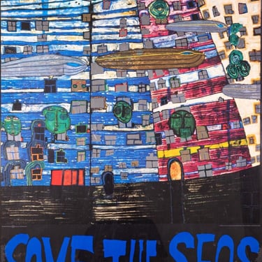 Friedensreich Hundertwasser Save the Seas Song of the Whales Offset Lithograph 