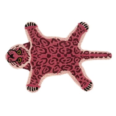 Animal Mat, Pink Leopard