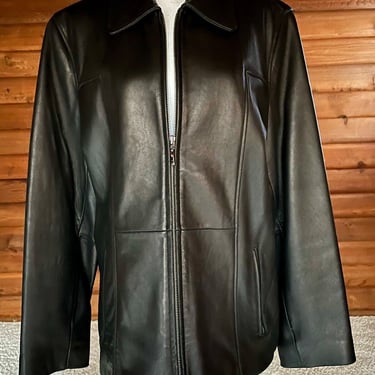 Liz Clairborne Women's Classic Leather Jacket Size Large 