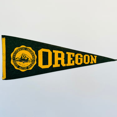 Vintage University Oregon Pennant 