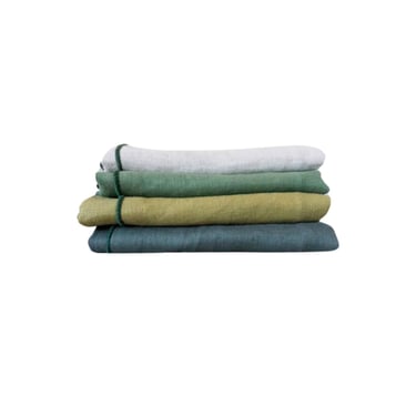 100% Evergreen Linen Cloth Napkins