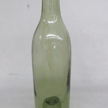 Green Push Up Glass Bottle 4000B