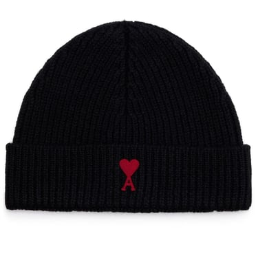 Ami Paris Men Ami De Coeur Wool Beanie