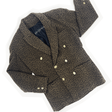 Calugi e Giannelli 80s flocked textured blazer