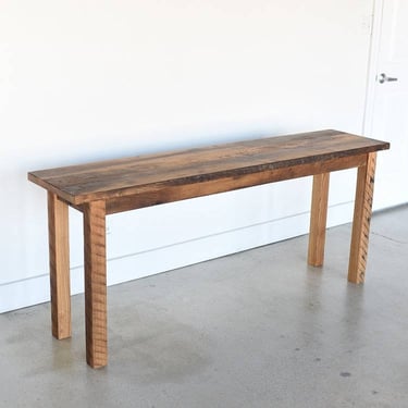 Quick Ship Farmhouse Reclaimed Wood Console Table 