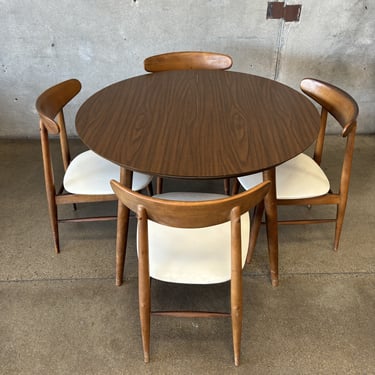 Mid Century Dining Table &amp; Four Chair Set