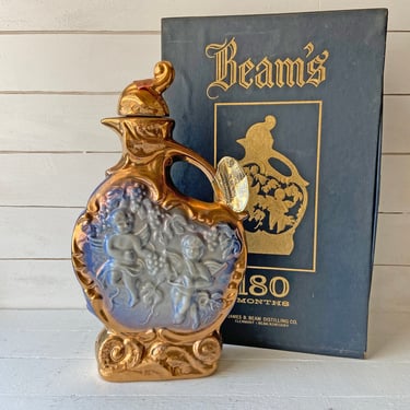 Vintage 1974 Jim Bean Cherub Decanter With Box // Whiskey Bottle Collector, Bourbon Collector // Perfect Gift 
