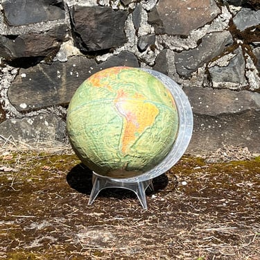 Mid Century Globe Lucite Base 