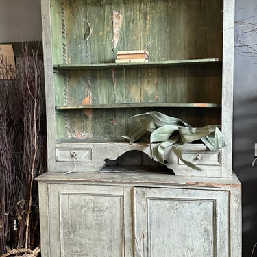 Painted 19thC  European Hutch