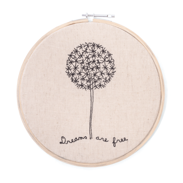 Dreams are Free Embroidery Hoop