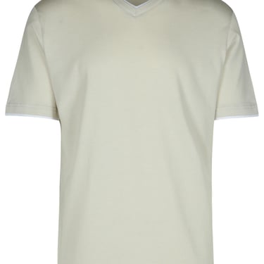 Eleventy Gray Cotton T-Shirt Man