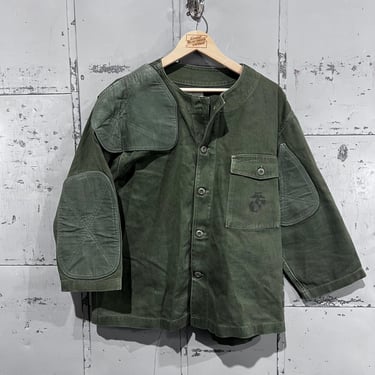 90's OG-107 style Shooting sniper gun range padded Fatigue Button Up Shirt(Army Green) hunting USMC stencil 