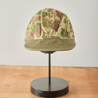 Kapital Hunter-Camo Herringbone Military Cap, Khaki