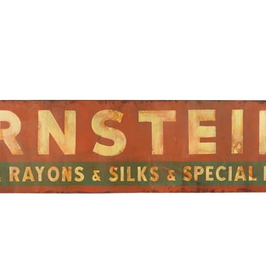 Reclaimed 216.375 in. Bernstein’s Aluminum Movie Prop Sign