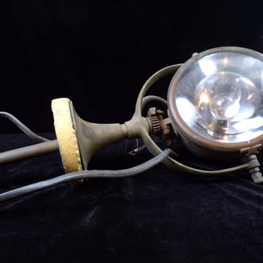 ws/Vintage Half Mile Ray Marine Light, No. 433, Unrestored, Copper / Brass