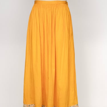 Antique 1920s Skirt Cotton Calico Petticoat S 