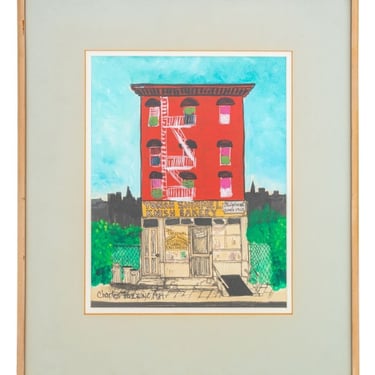 Charles Fazzino Knish Bakery Mixed Media, 1981