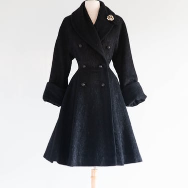 Stunning Late 40’s New Look Princess Coat / Sm