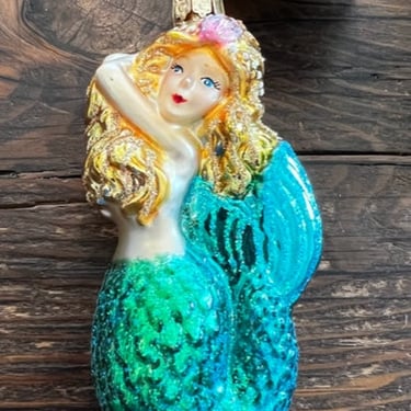 Seashell Mermaid Christmas Ornament