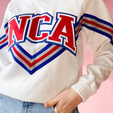 1980s Cheerleader Sweater, sz. S/M