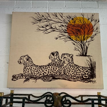Cheetah signed silkscreen