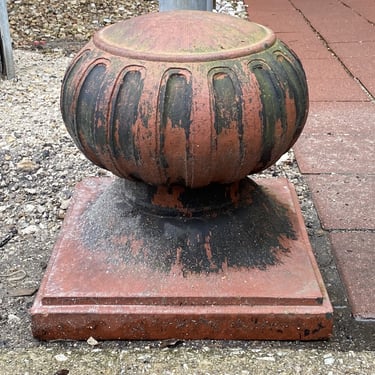 Red Terracotta Round Finial