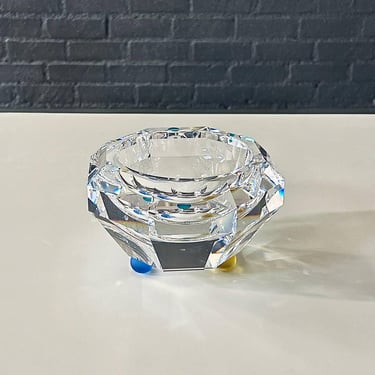 Joel Desgrippes Crystal Colorado Bowl for Swarovski 