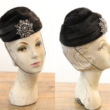 vintage 1960s neiman marcus floral pleated turban hat 60s fashion pillbox mcm il_1080xN.7247542672_5tzh.jpg main image 3